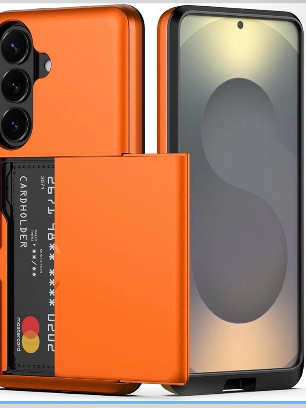 Slim Card Slot Phone Case - Orange